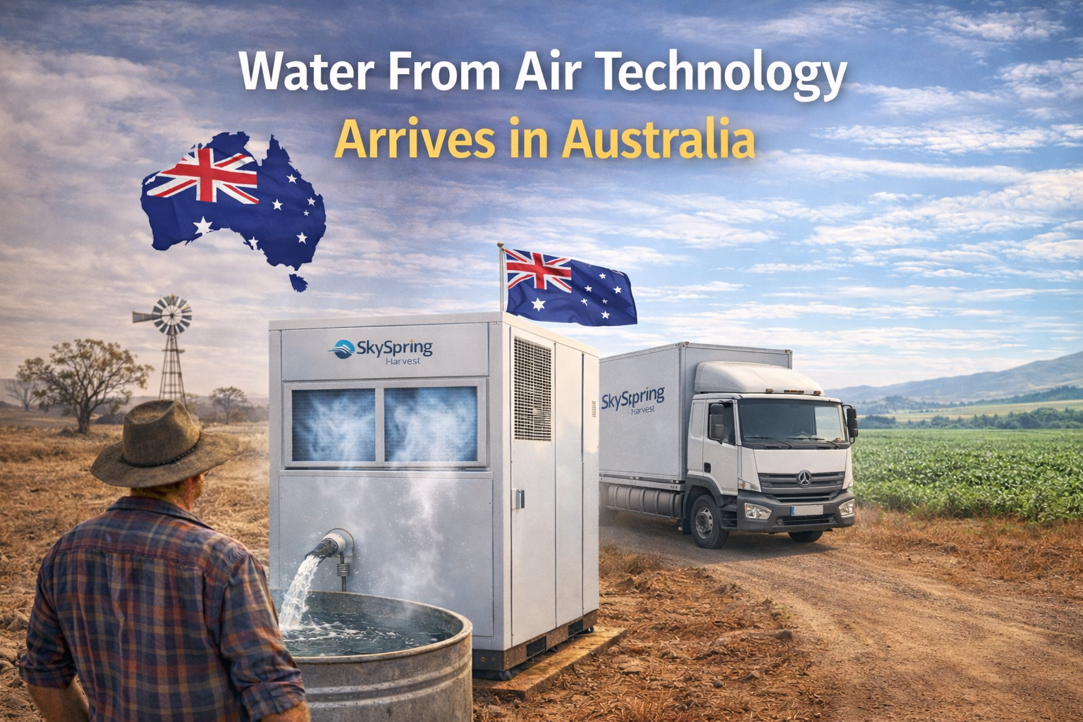 Water From Air Technology Arrives in Australia